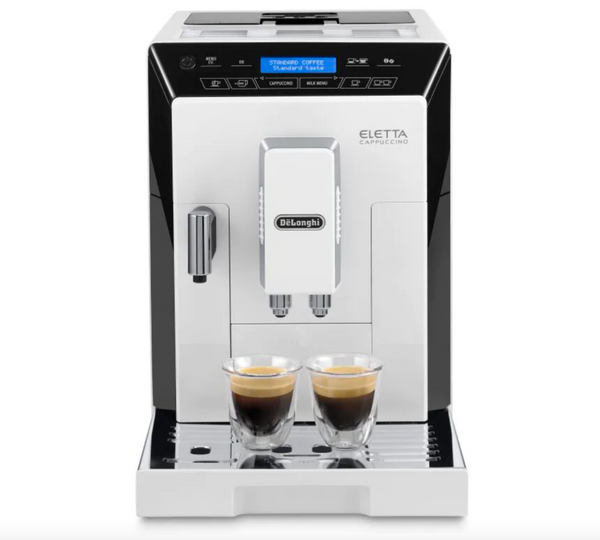 Delonghi ECAM44660W Eletta Plus Cappuccino Espresso Machine, White (Certified Refurbished)