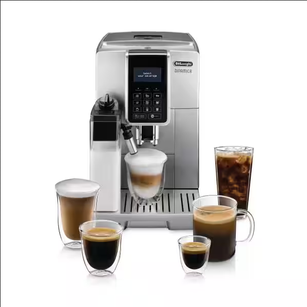 DeLonghi Dinamica with LatteCrema Super Automatic Espresso Machine, Silver  - ECAM35075SI (Certified Refurbished)